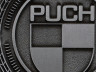 Badge / emblem Puch logo silver 47mm RealMetal thumb extra